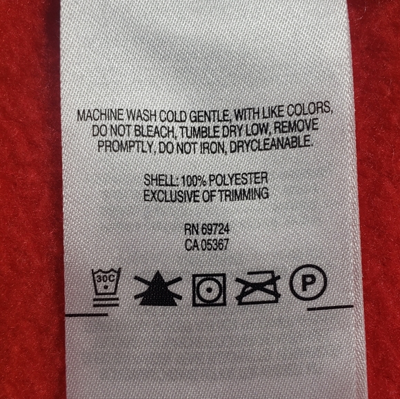 Columbia Fleece Zip Up Red Jacket Size XXS(4/5) - Picture 5 of 10